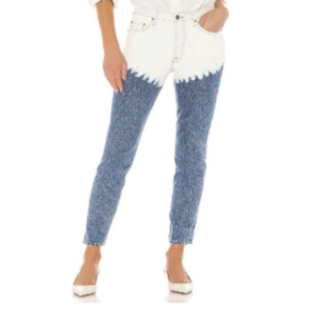GRLFRND Karolina High Rise Two Tone Denim  Jeans 27‎
